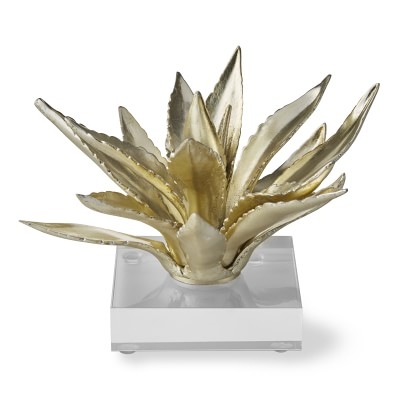 Brass Agave On Stand, Large - Image 0