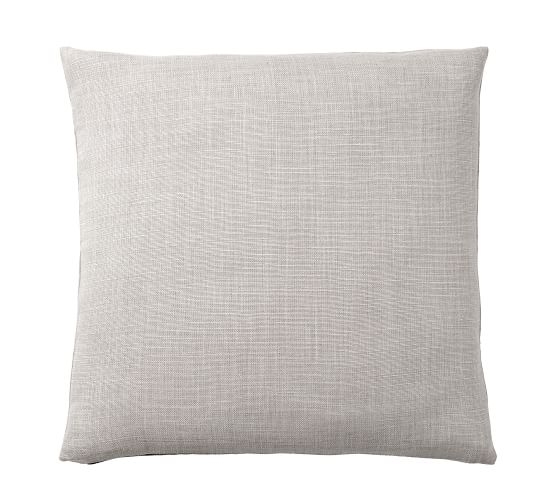 Libeco Linen Pillow Cover, 24", Pewter - Image 0