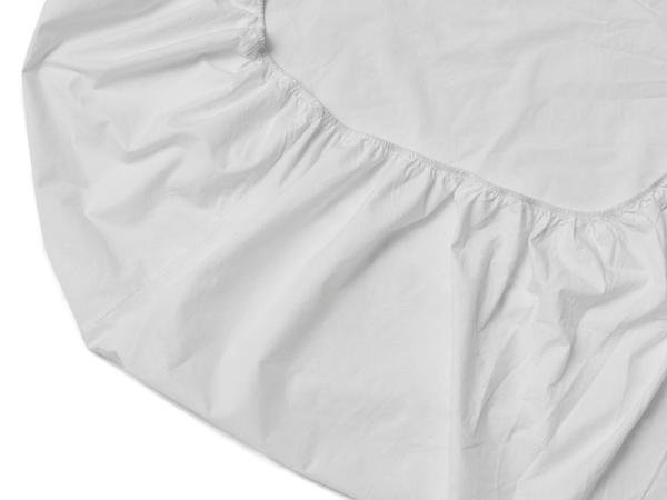 Parachute Percale Sheet Set, Queen, White, with top sheet - Image 2