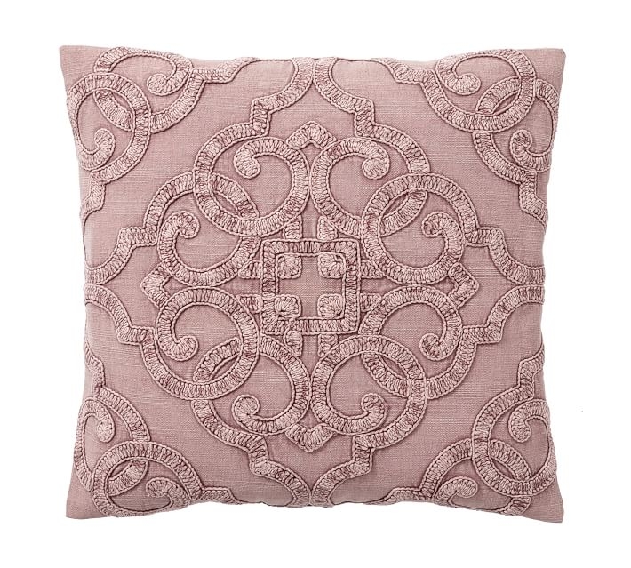 DREW EMBROIDERED PILLOW COVER - Image 0