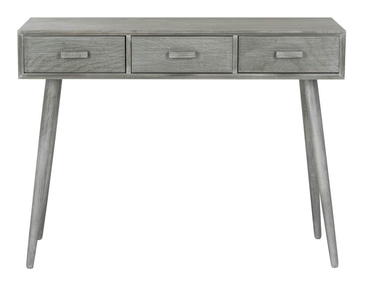 Albus 3 Drawer Console Table - Slate/Grey - Arlo Home - Image 0