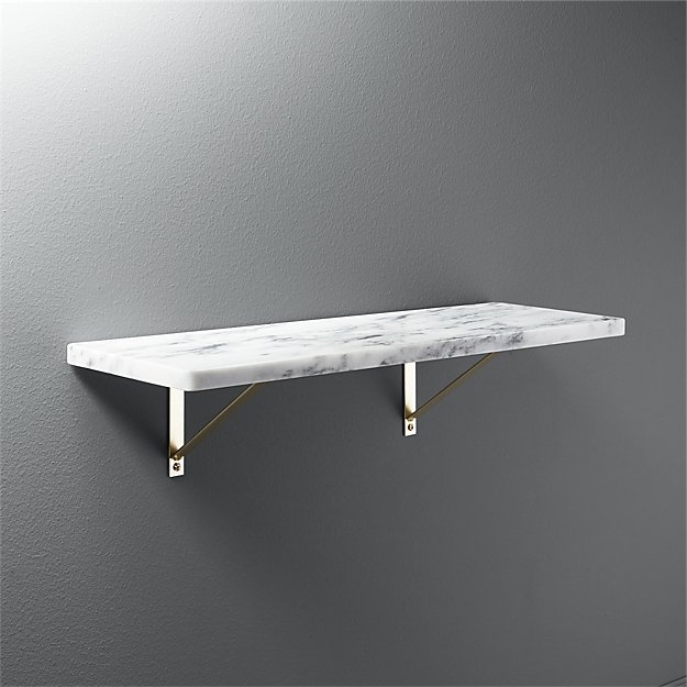 marble wall-mounted shelves - Image 0