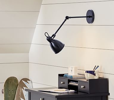 Library Wall Sconce, Black - Image 1