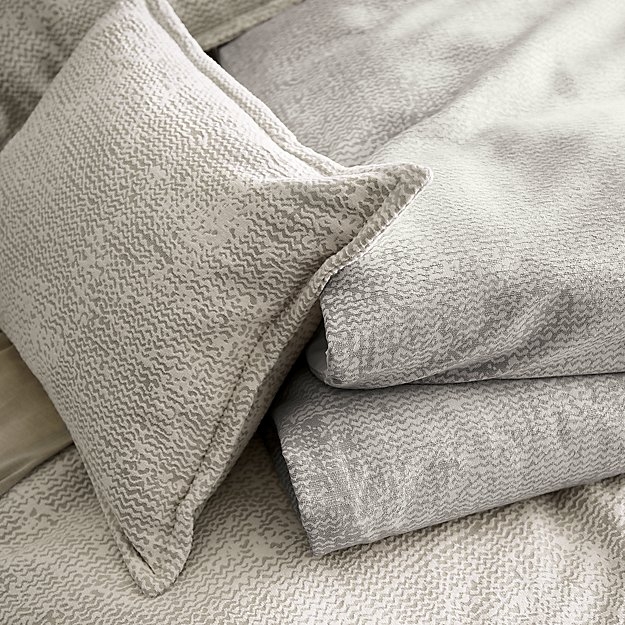 Brice Grey Patterned Duvet Covers and Pillow Shams - Image 2