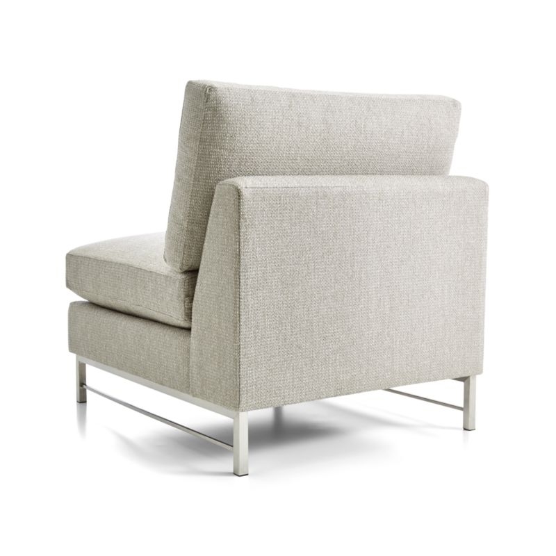 Tyson Armless Chair with Stainless Steel Base - Image 4