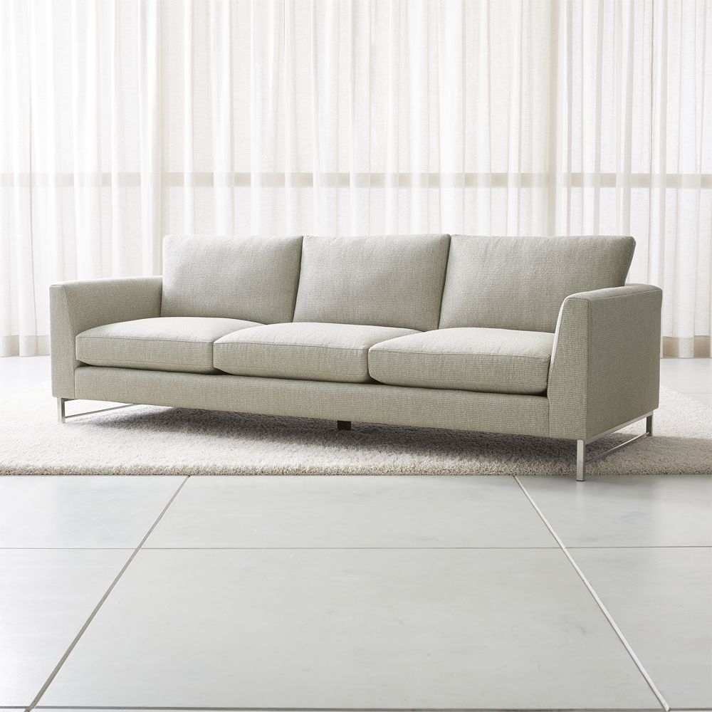 Tyson 102" Grande Sofa with Stainless Steel Base - Image 0
