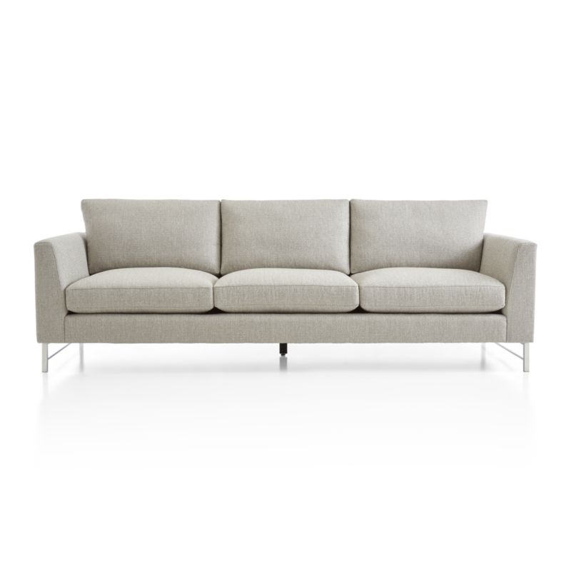 Tyson 102" Grande Sofa with Stainless Steel Base - Image 1