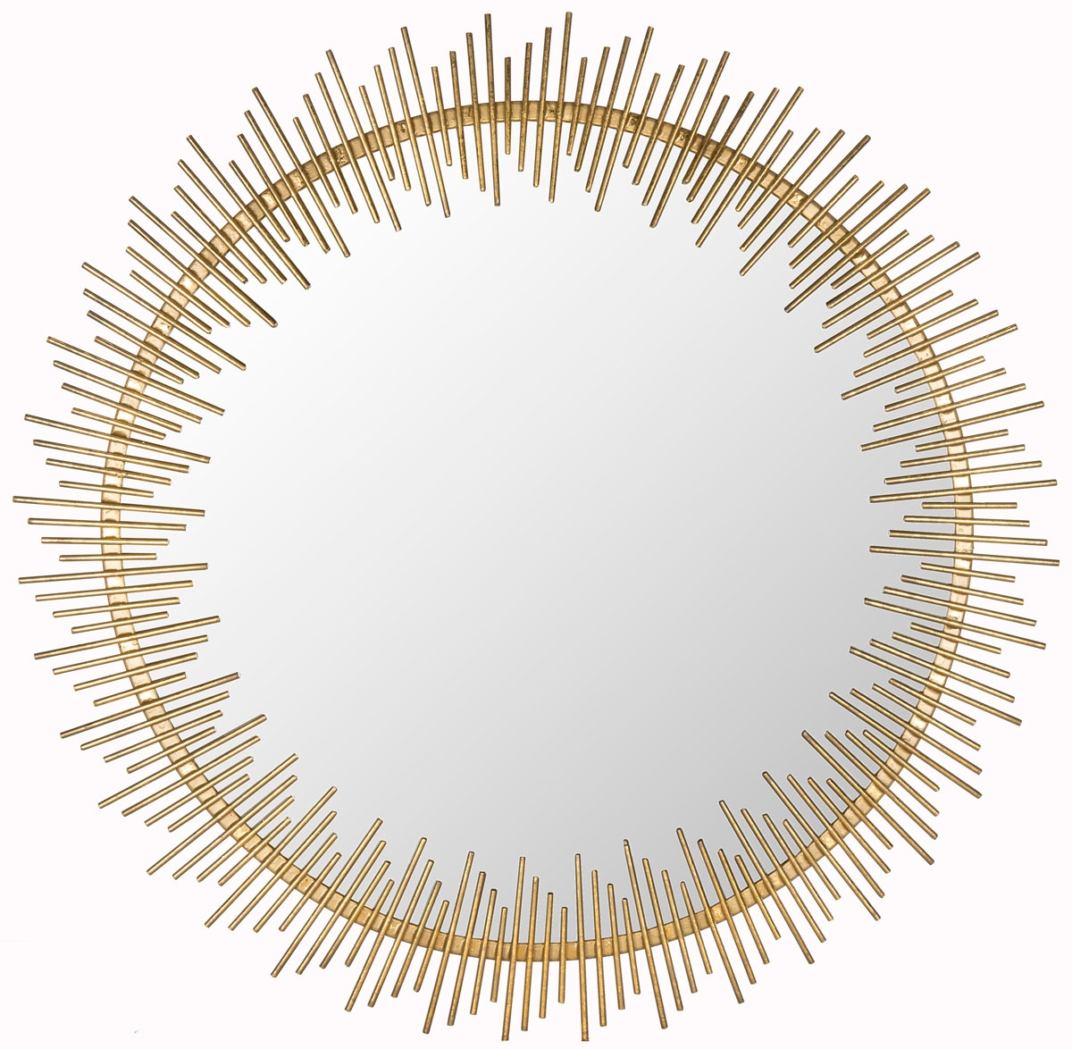 Sunray Circle Mirror - Antique Gold - Safavieh - Image 0