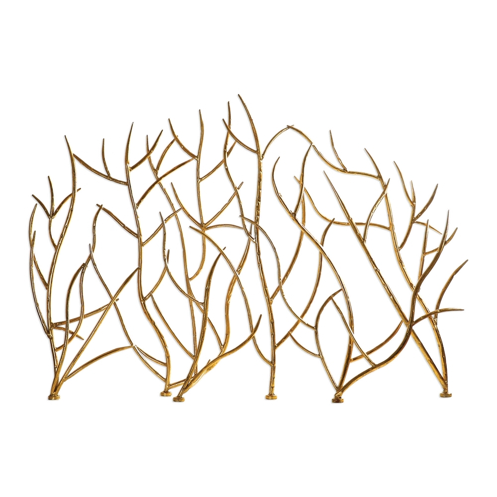 Gold Branches, Decorative Fireplace - Image 0