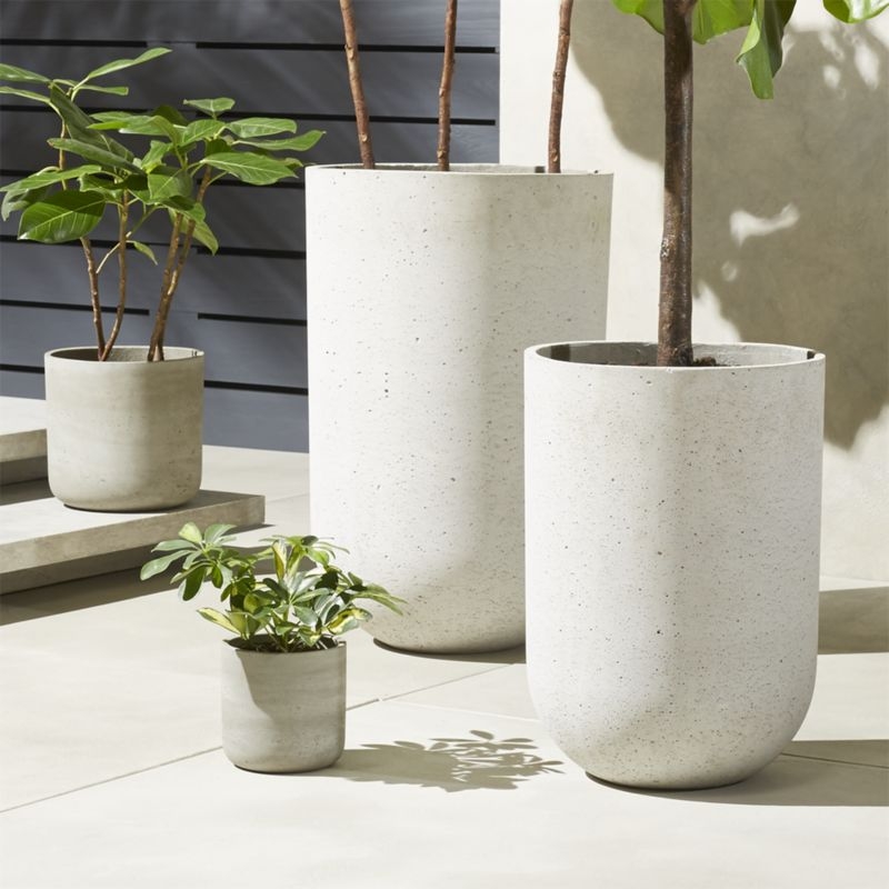 Seminyak Grey Cement Indoor/Outdoor Planter Mini - Image 1