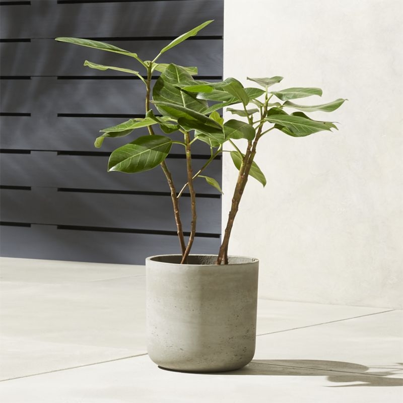 Seminyak Grey Cement Indoor/Outdoor Planter Mini - Image 3