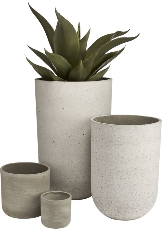 Seminyak Grey Cement Indoor/Outdoor Planter Mini - Image 6