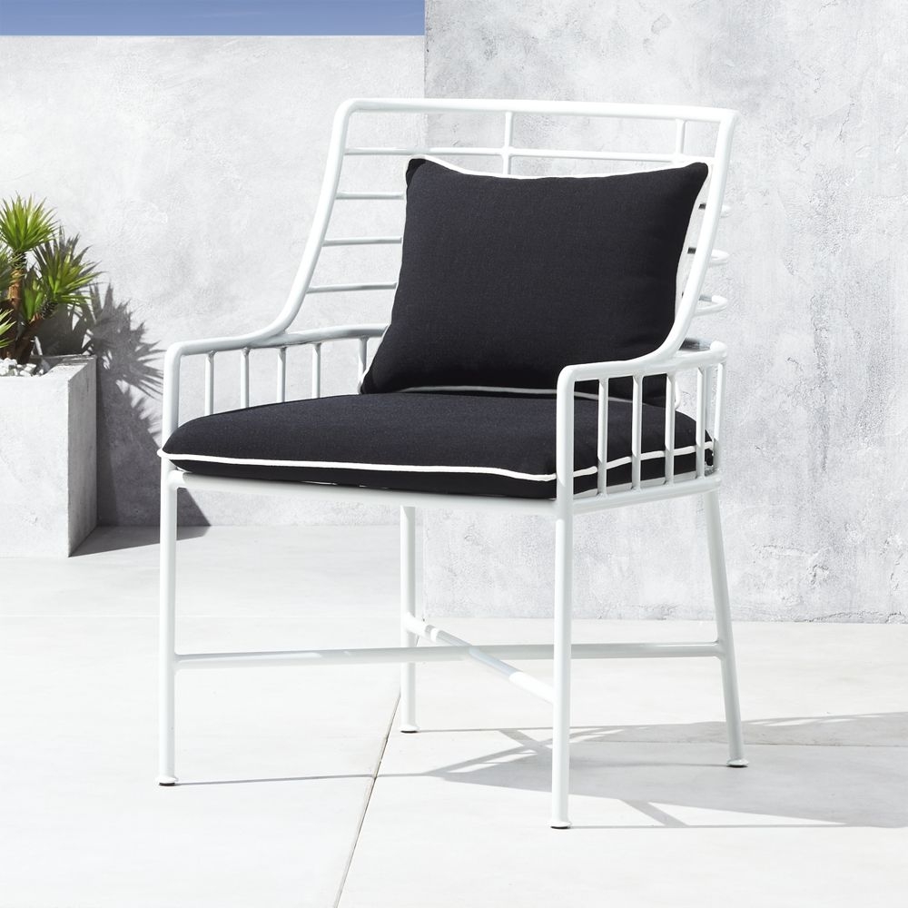 Breton White Metal Dining Chair - Image 0