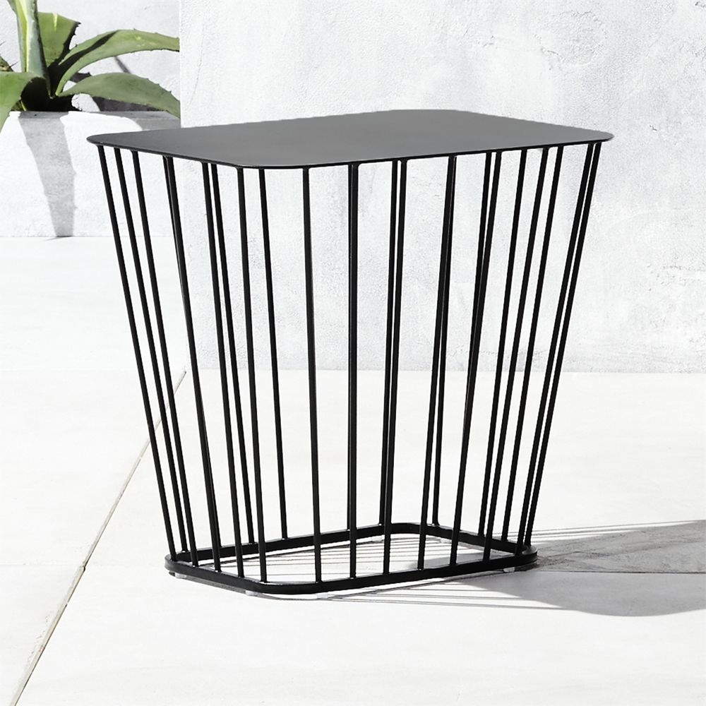 Black Wire Side Table - Image 0