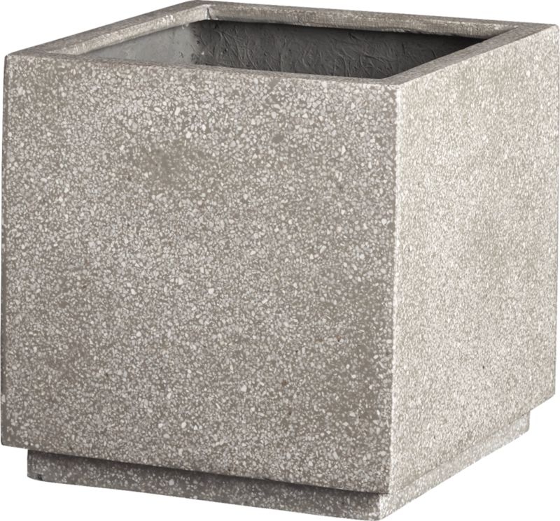 Playa Square Grey Stone Indoor/Outdoor Planter Large - Image 6