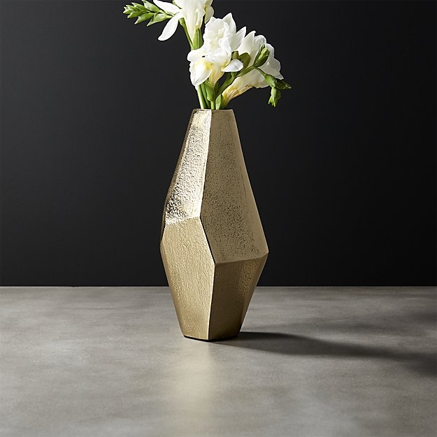 Von Gold Geometric Vase - Image 2