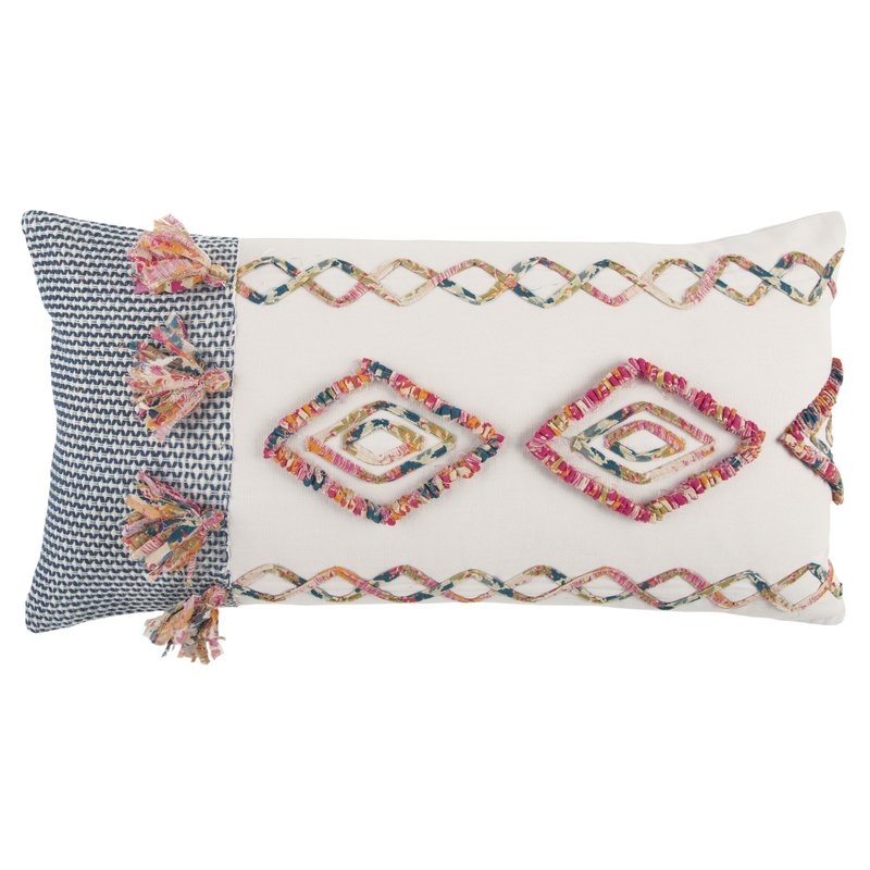 Diyadin Decorative 100% Cotton Lumbar Pillow - Image 1
