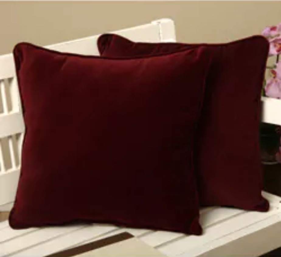 Cotton Velvet Decorative Pillows (Set of 2) - Image 0