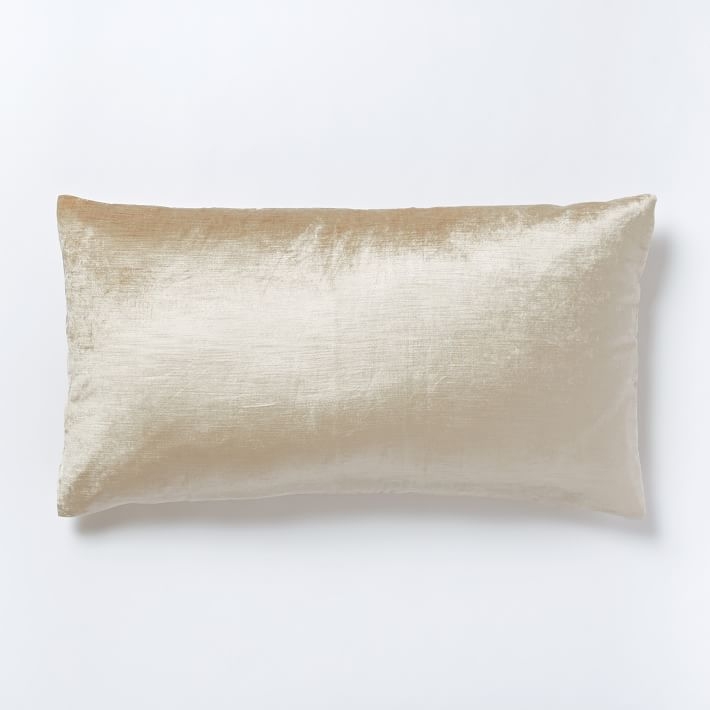 Washed Cotton Luster Velvet Beige Standard Sham (KING) - Image 1
