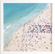 BEACH SUMMER FUN - 30" X 30" (NO MAT)	(31" X 31") - White Frame - Image 0