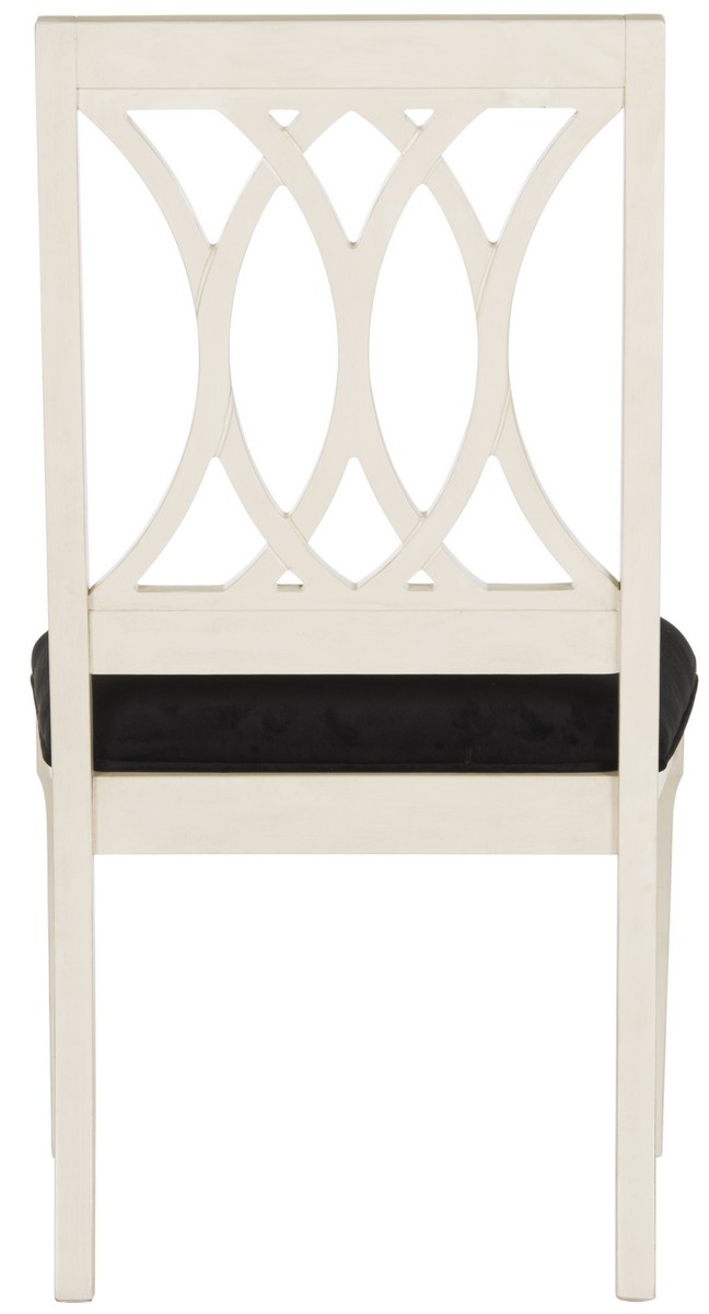 Selena 19''H Velvet Side Chair (Set of 2) - Navy/Antique White - Arlo Home - Image 3