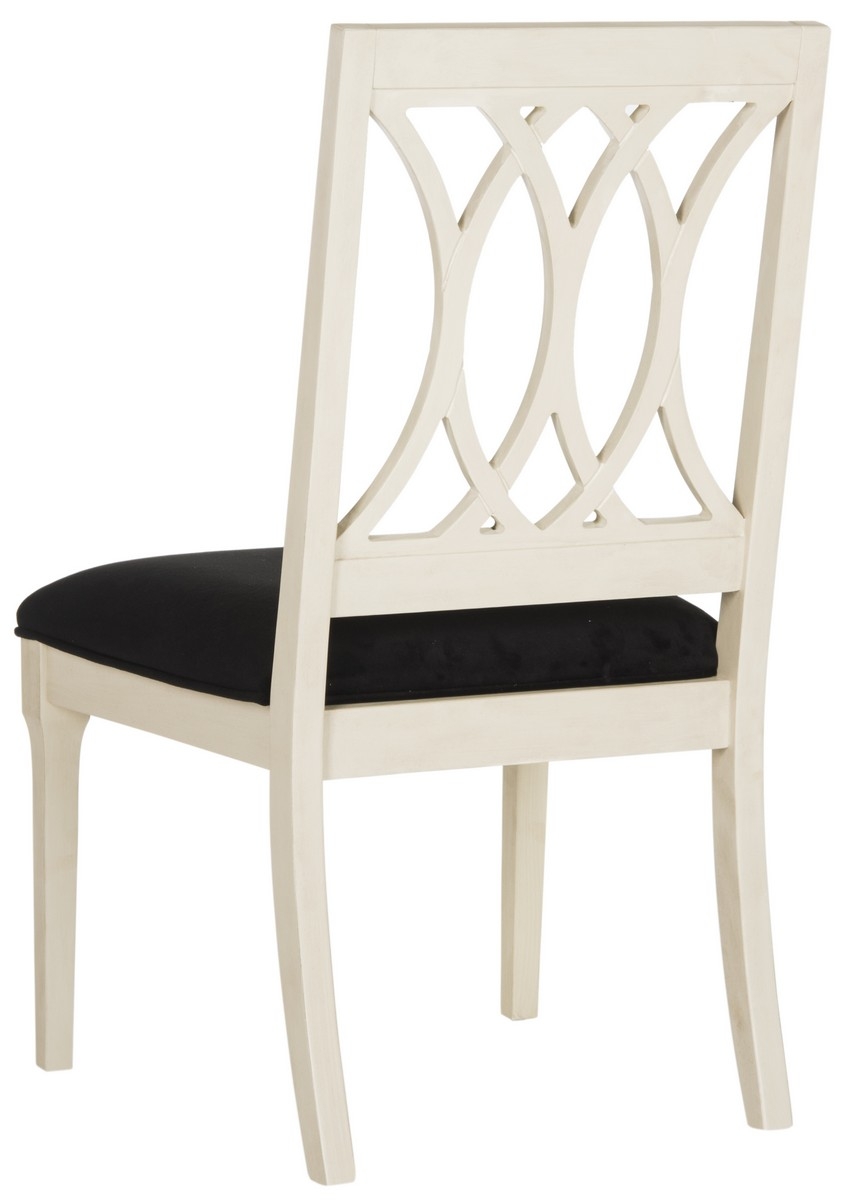 Selena 19''H Velvet Side Chair (Set of 2) - Navy/Antique White - Arlo Home - Image 5