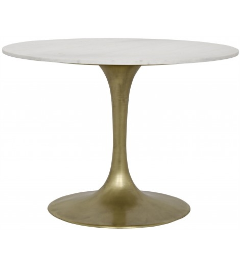 Lillia Dining Table, Gold- 36" x 29" - Image 0