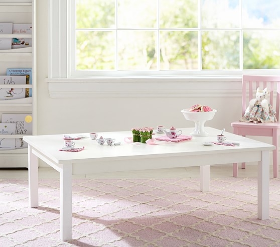Carolina Large Table + Low & Tall Leg Sets, White - Image 0