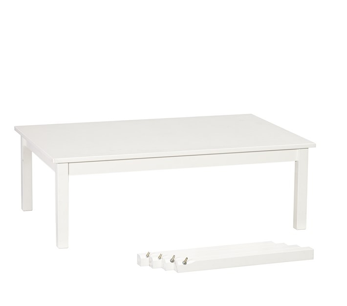 Carolina Large Table + Low & Tall Leg Sets, White - Image 1