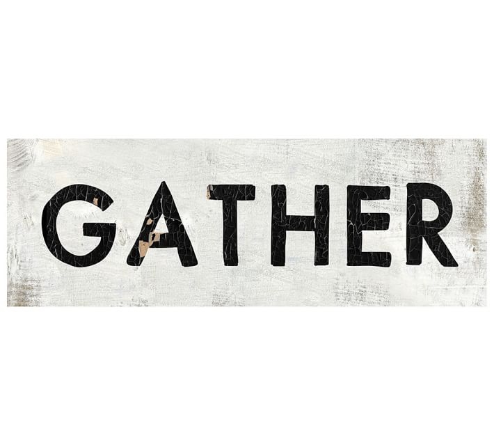 Gather wood sign - Image 0