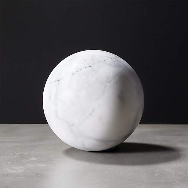 White Marble Sphere - Image 1