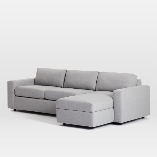 Urban Sleeper Sectional W/ Storage, Right Chaise 2-Piece Sectional - Image 0