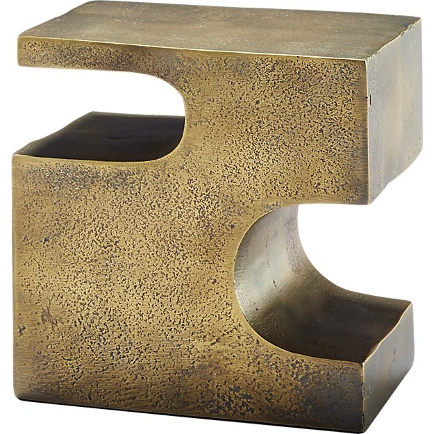 esher antique brass bookend - Image 0