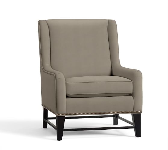 Berkeley Upholstered Armchair Polyester Wrapped Cushions Performance Everydayvelvet(TM) Carbon - Image 1