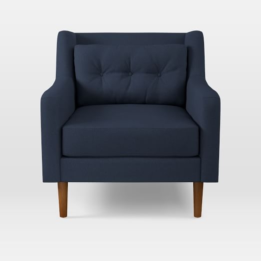 Crosby Armchair, Twill, Regal Blue - Image 0