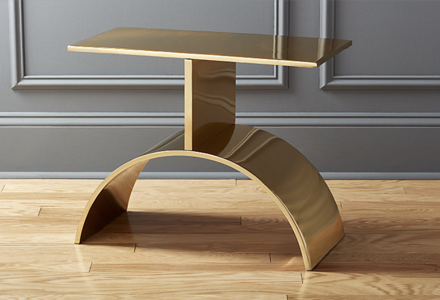 Curve gold side table - Image 0