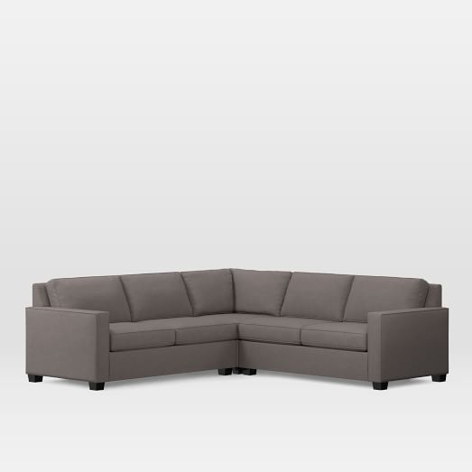 Henry® 3-Piece L-Shaped Sectional,  Eco Weave - Pewter - Image 0