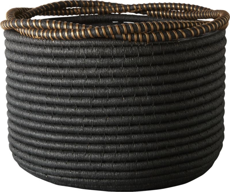 Amber Coiled Rope Basket - Image 4