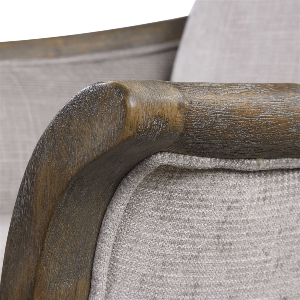 Brittoney Taupe Armchair - Image 1