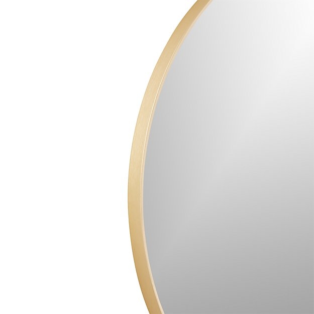 infinity 24" round brass wall mirror - Image 2