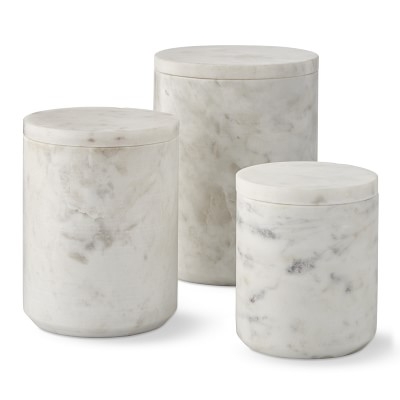 Marble Canisters, Set of 3 - Image 0