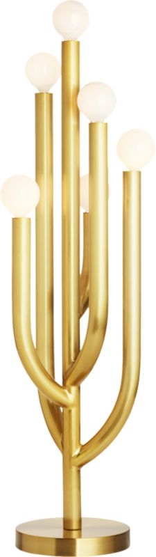Cacti Glow Brass Table Lamp - Image 0