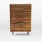 Alexa Reclaimed Wood 5-Drawer Dresser - Honey - Image 1