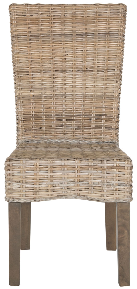Ozias 19''H Wicker Dining Chair - Grey - Arlo Home - Image 0