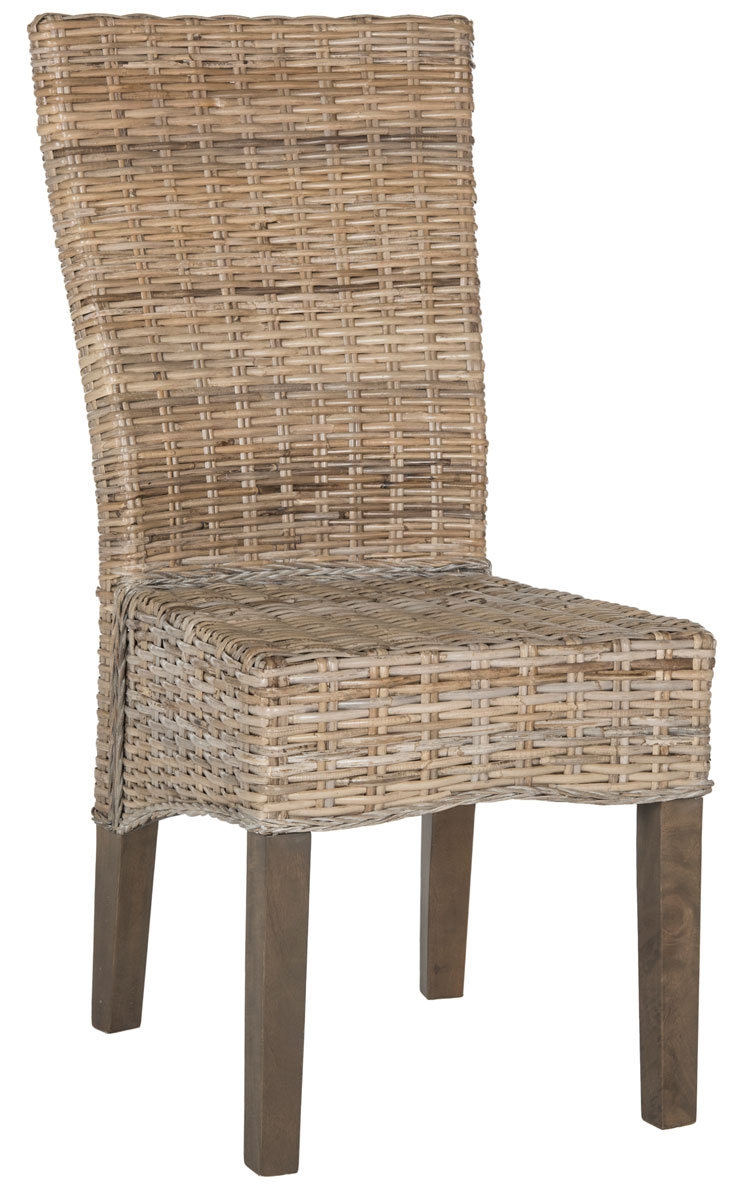 Ozias 19''H Wicker Dining Chair - Grey - Arlo Home - Image 1