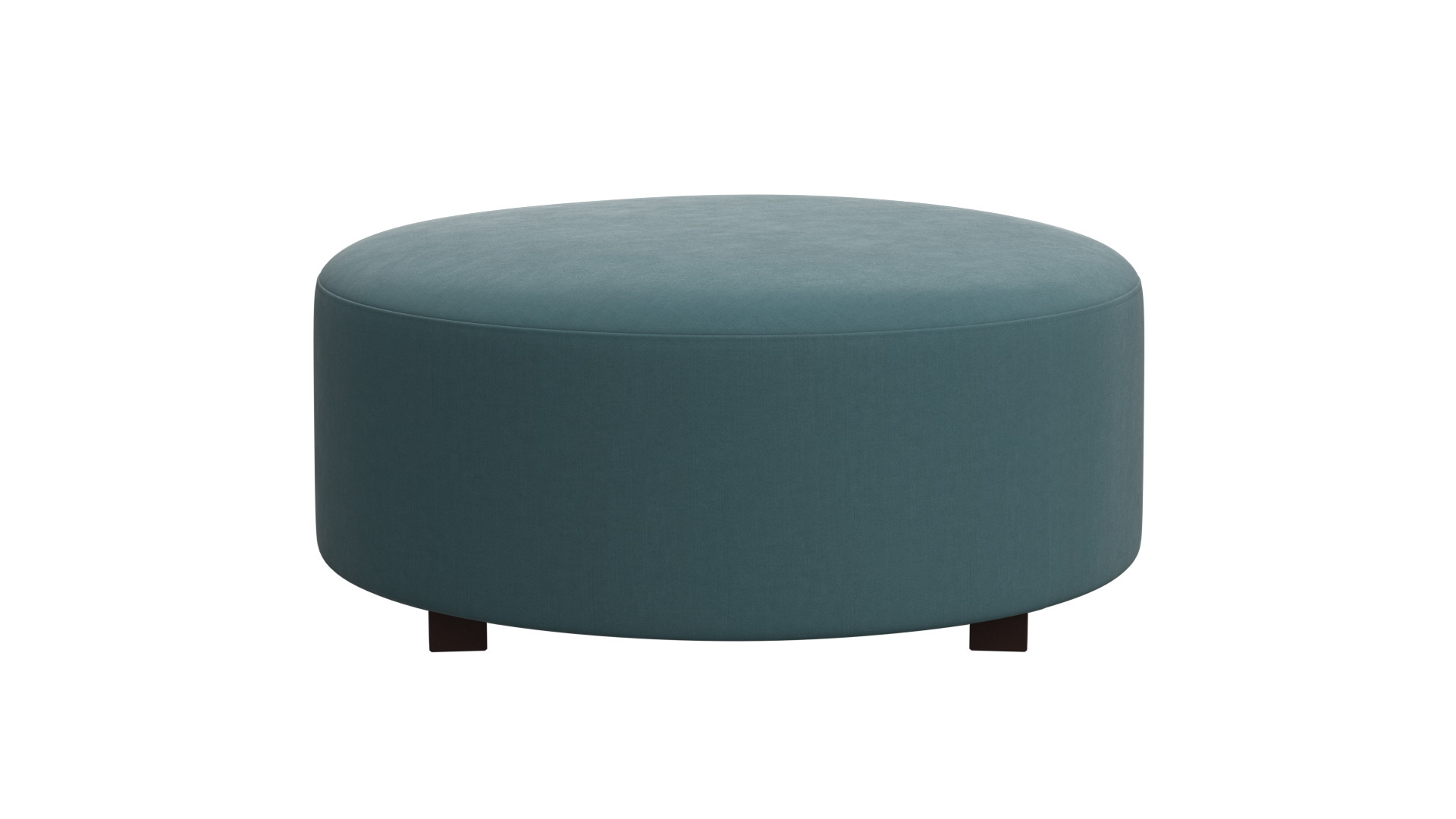 Syd 38" Round Cocktail Ottoman, Dune Sky - Image 0