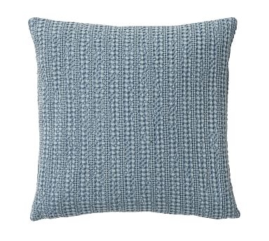 Honeycomb Pillow Cover, 18", Faded Blue - Image 0