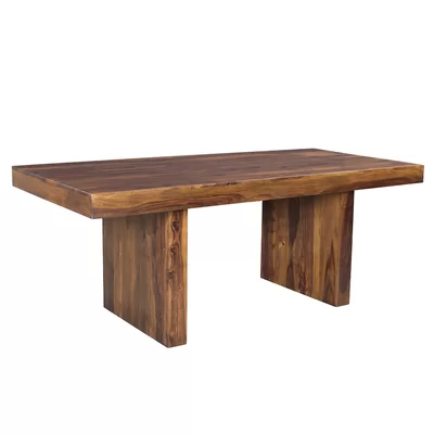 Lusby 80'' Sheesham Solid Wood Dining Table - Image 0