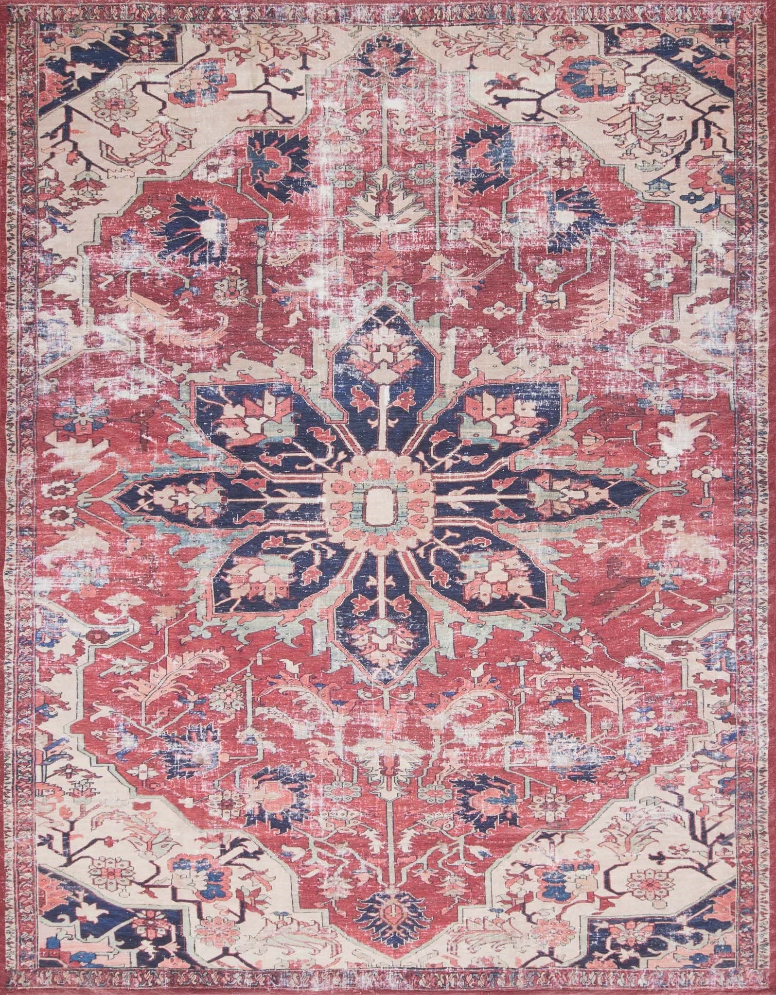 LUCCA Rug RUST / IVORY 7'-6" x 9'-6" - Image 0