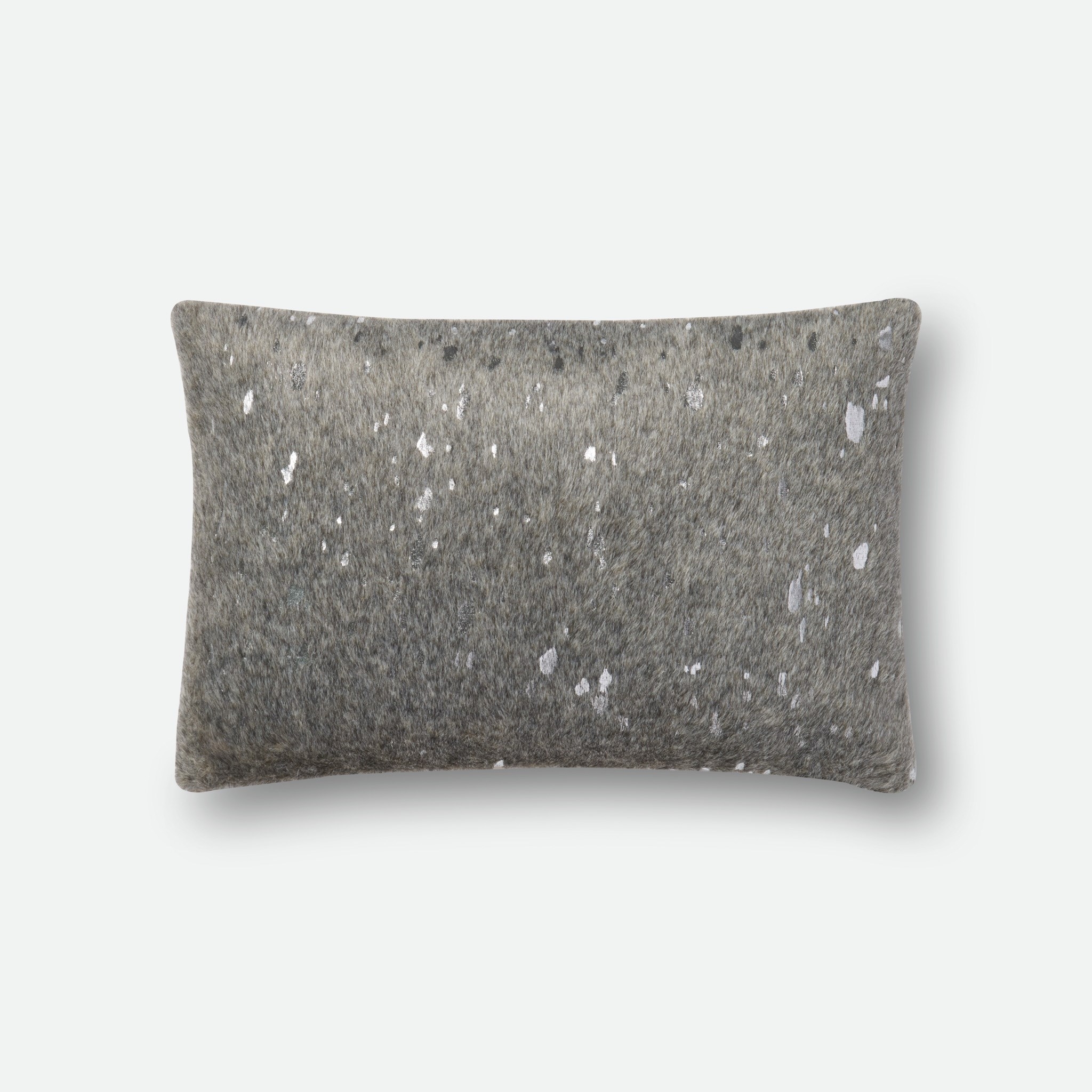 PILLOWS Pillow GREY / SILVER 13" X 21" Cover w/Down - Image 0